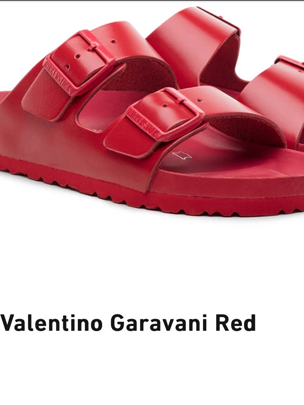 Birkenstock Red Arizona Two-Strap EVA Sandals